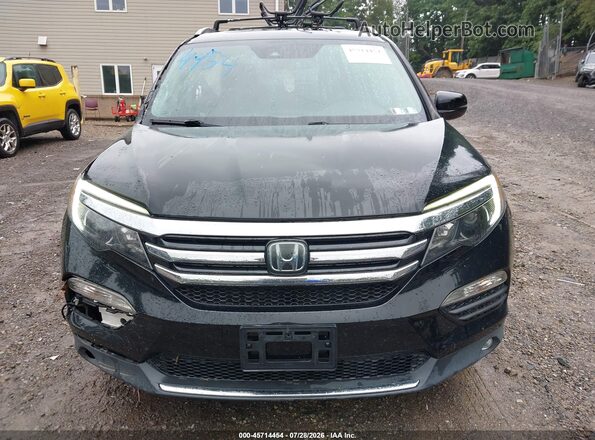 5FNYF6H96HB003120 2017 HONDA PILOT Black Вид щитка приладів