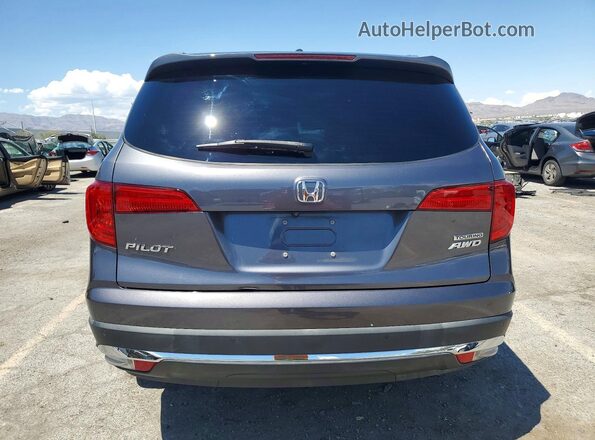 5FNYF6H96JB051772 2018 HONDA PILOT Серый Вид сзади