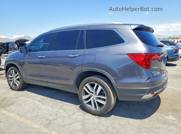 5FNYF6H96JB051772 2018 HONDA PILOT Серый Задняя левая четверть