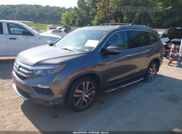 5FNYF6H97GB040966 2016 HONDA PILOT Gray Przód lewy