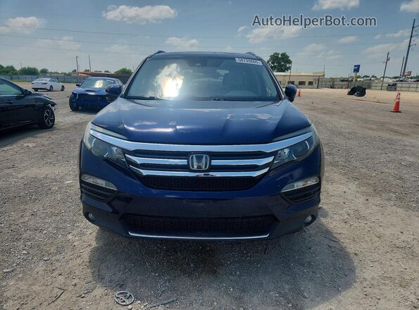 5FNYF6H98HB009243 2017 HONDA PILOT Blue Vista frontal