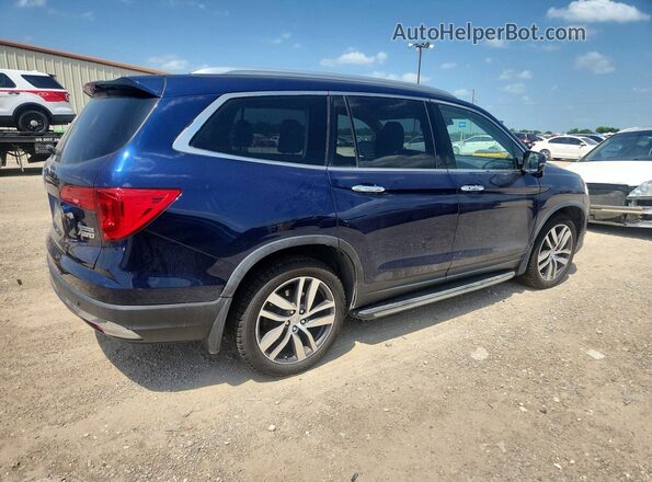 5FNYF6H98HB009243 2017 HONDA PILOT Blue Trasero derecho