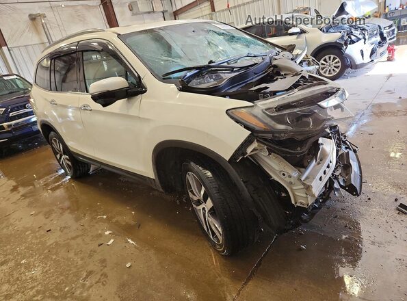 5FNYF6H98JB010463 2018 HONDA PILOT Белый Передняя правая четверть