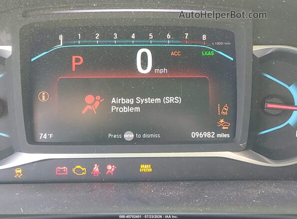 5FNYF6H98LB020350 2020 HONDA PILOT White 