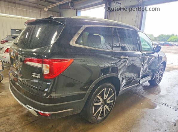 5FNYF6H99KB086615 2019 HONDA PILOT Black Հետևի աջ