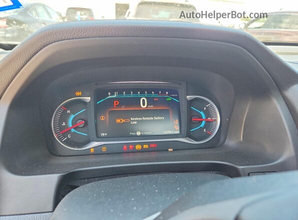 5FNYF6H99MB051916 2021 HONDA PILOT White Widok zestawu wskaźników