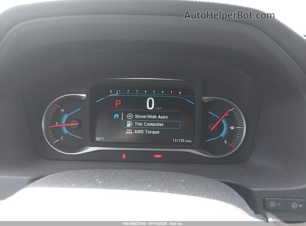 5FNYF6H9XLB038722 2020 HONDA PILOT Белый Вид задних сидений