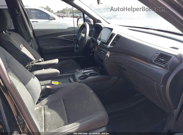 5FNYF7H20KB006580 2019 HONDA PASSPORT Black Front interior view