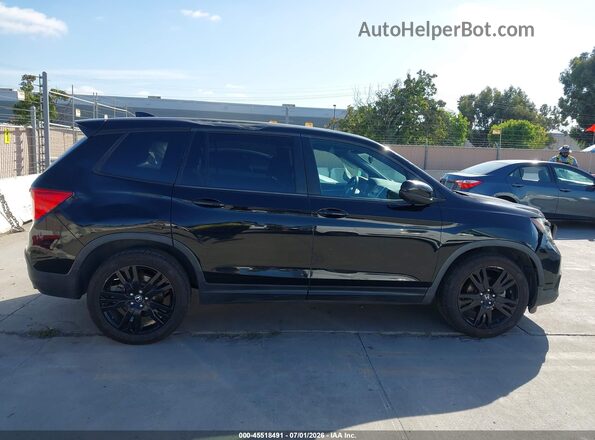 5FNYF7H20KB009236 2019 HONDA PASSPORT Black Вид задньої частини салону