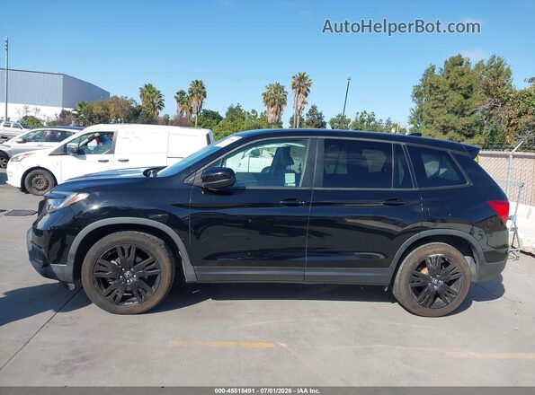 5FNYF7H20KB009236 2019 HONDA PASSPORT Black Панорамний вид салону 360°