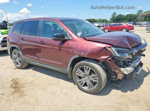 5FNYF7H52MB000163 2021 HONDA PASSPORT Burgundy Front right