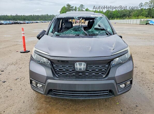 5FNYF7H53KB009855 2019 HONDA PASSPORT Gray Front view