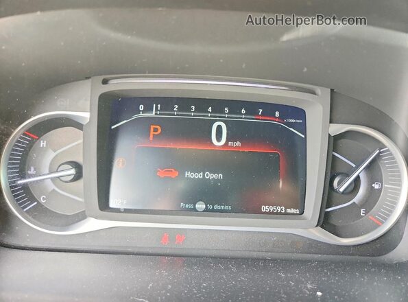 5FNYF7H55NB006606 2022 HONDA PASSPORT Black Widok zestawu wskaźników
