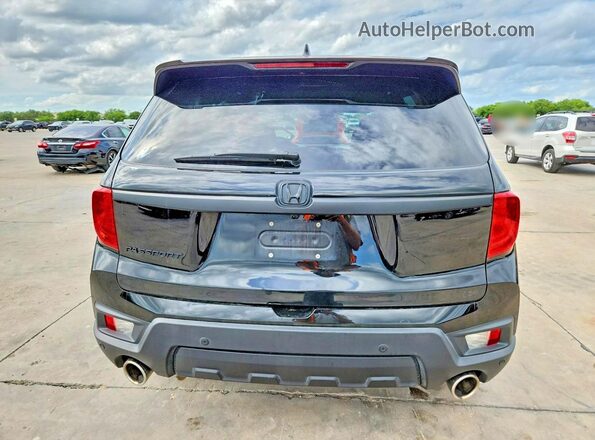 5FNYF7H55NB006606 2022 HONDA PASSPORT Black Widok z tyłu