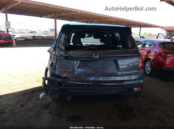 5FNYF7H56MB000666 2021 HONDA PASSPORT Gray Դիմացի տեսք