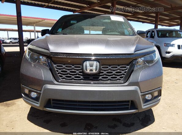 5FNYF7H56MB000666 2021 HONDA PASSPORT Gray Սարքավորումների վահանակի տեսք