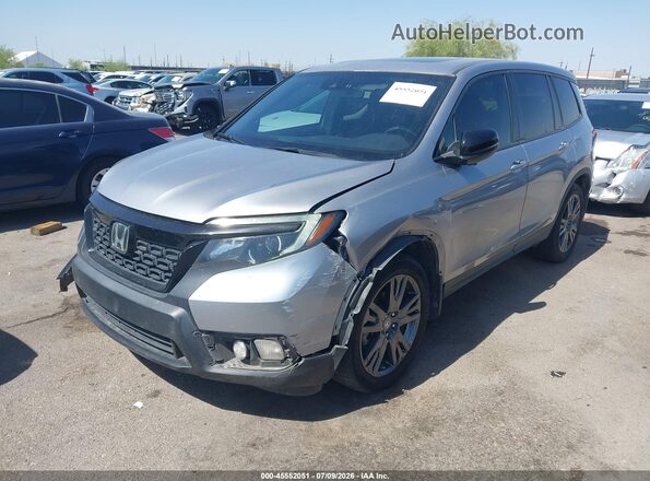 5FNYF7H56MB008265 2021 HONDA PASSPORT Silver წინა მარცხენა ხედი სამი მეოთხედიდან
