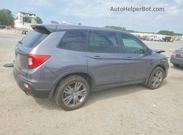 5FNYF7H57KB011561 2019 HONDA PASSPORT Gray უკანა მარჯვენა