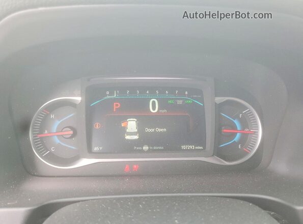 5FNYF7H57KB011561 2019 HONDA PASSPORT Gray ხელსაწყოთა პანელის ხედი