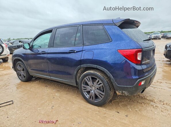 5FNYF7H59LB004631 2020 HONDA PASSPORT Blue უკანა მარცხენა