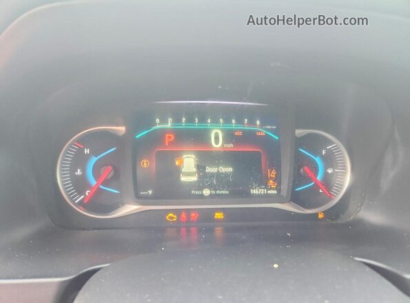 5FNYF7H59LB004631 2020 HONDA PASSPORT Blue ხელსაწყოთა პანელის ხედი