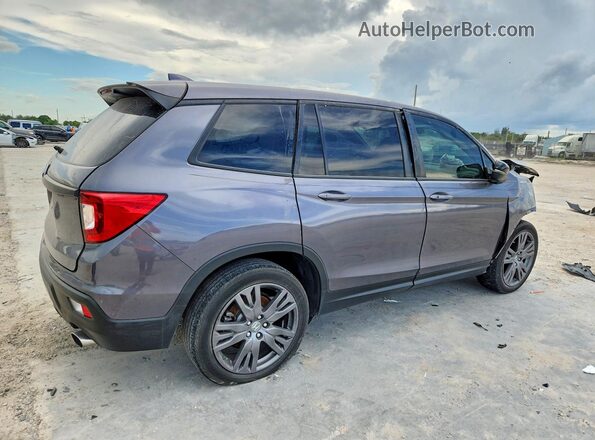 5FNYF7H5XMB016059 2021 HONDA PASSPORT Gray Trasero derecho