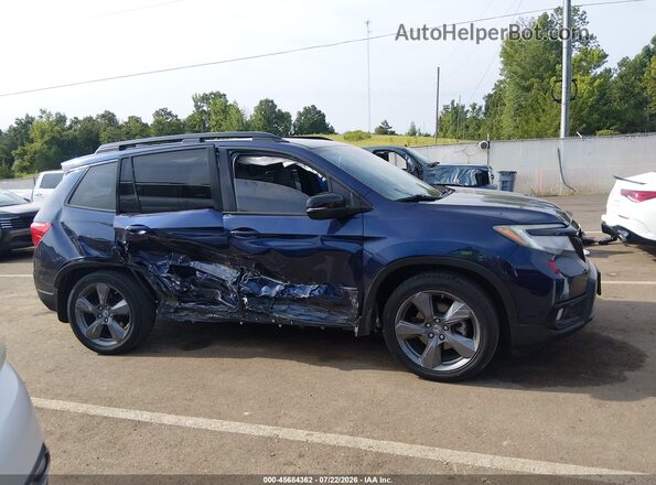 5FNYF7H90KB000128 2019 HONDA PASSPORT Dark Blue Widok wnętrza z tyłu