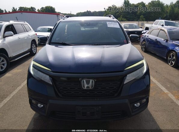 5FNYF7H90KB000128 2019 HONDA PASSPORT Dark Blue Widok zestawu wskaźników