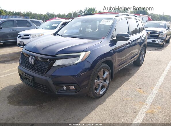 5FNYF7H90KB000128 2019 HONDA PASSPORT Dark Blue Przód lewy