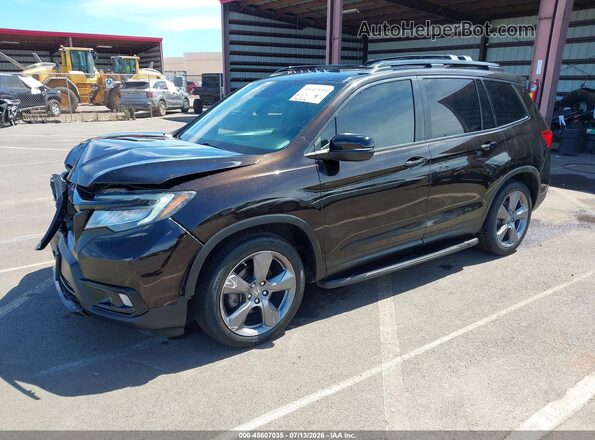 5FNYF7H92KB000809 2019 HONDA PASSPORT Black Przód lewy
