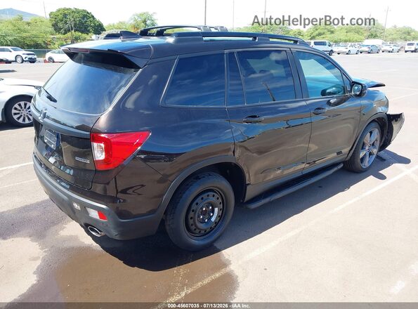 5FNYF7H92KB000809 2019 HONDA PASSPORT Black Tył prawy