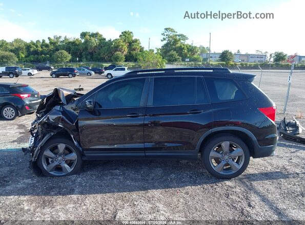 5FNYF7H97KB006962 2019 HONDA PASSPORT Black Widok wnętrza z tyłu