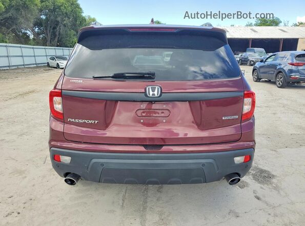 5FNYF7H99LB000825 2020 HONDA PASSPORT Burgundy Vista trasera