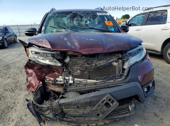 5FNYF8H00KB014232 2019 HONDA PASSPORT Burgundy Вид спереду