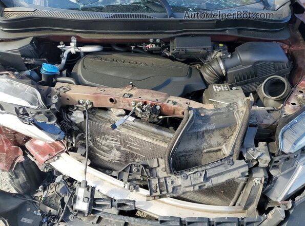 5FNYF8H00KB014232 2019 HONDA PASSPORT Burgundy Вид задньої частини салону