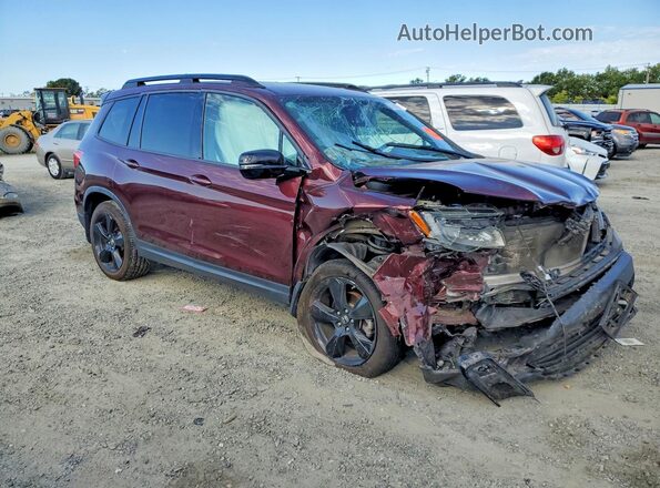5FNYF8H00KB014232 2019 HONDA PASSPORT Burgundy Передня права чверть