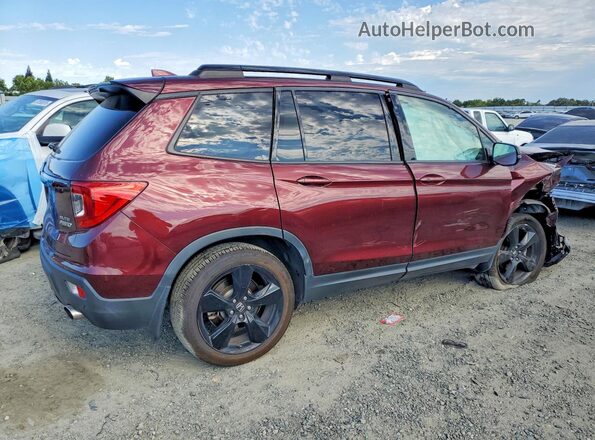 5FNYF8H00KB014232 2019 HONDA PASSPORT Burgundy Задня права чверть