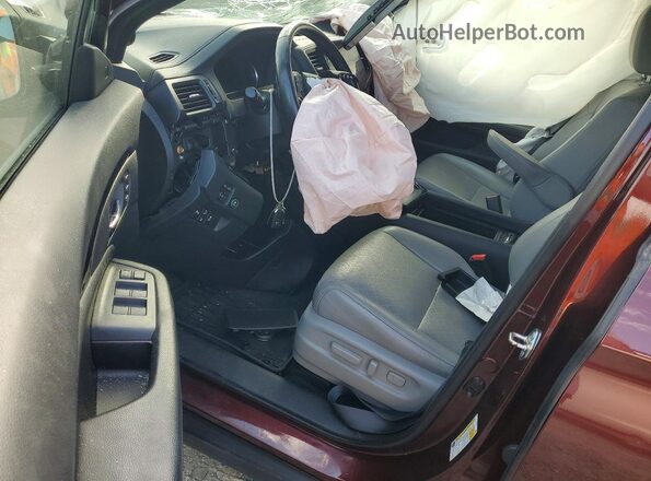 5FNYF8H00KB014232 2019 HONDA PASSPORT Burgundy Вид панелі приладів