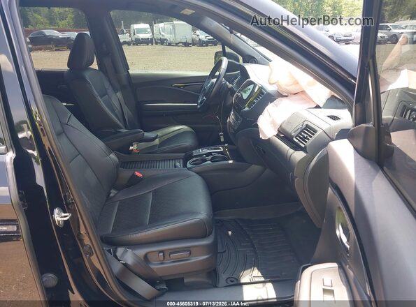 5FNYF8H01KB002087 2019 HONDA PASSPORT Black Front interior view