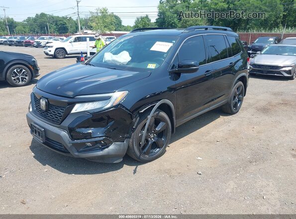 5FNYF8H01KB002087 2019 HONDA PASSPORT Black Front view