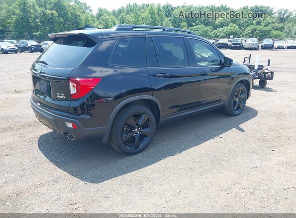 5FNYF8H01KB002087 2019 HONDA PASSPORT Black Rear right