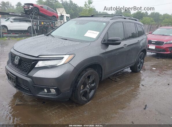 5FNYF8H02KB004642 2019 HONDA PASSPORT Серый Передняя левая четверть