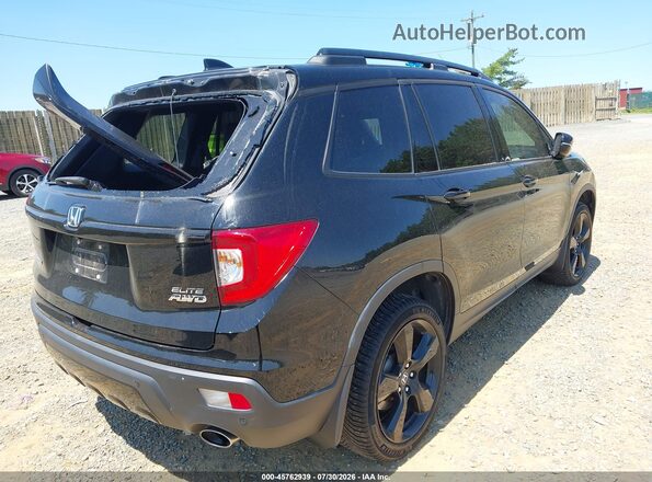 5FNYF8H02LB003718 2020 HONDA PASSPORT Black Rear right