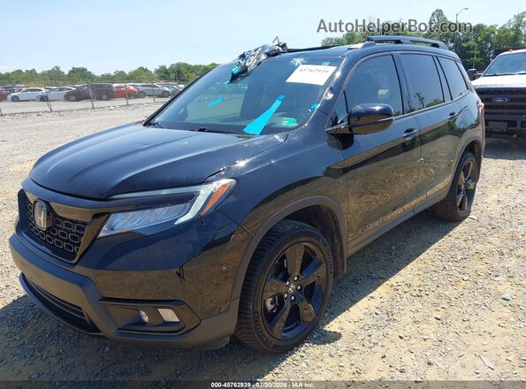 5FNYF8H02LB003718 2020 HONDA PASSPORT Black Front left
