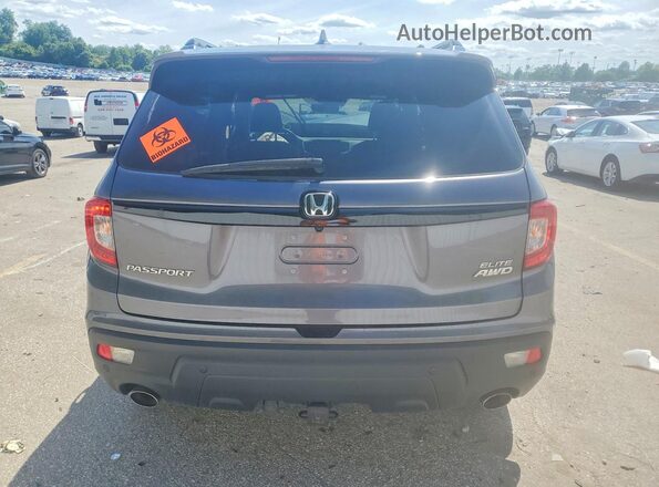 5FNYF8H02LB020308 2020 HONDA PASSPORT Charcoal Rear view