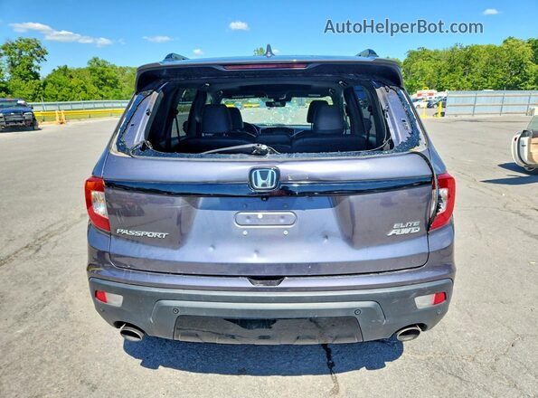 5FNYF8H02MB022576 2021 HONDA PASSPORT Gray Rear view