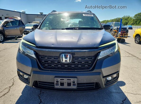 5FNYF8H02MB022576 2021 HONDA PASSPORT Gray Front view