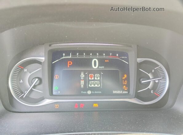 5FNYF8H03NB013306 2022 HONDA PASSPORT Red Instrument cluster view