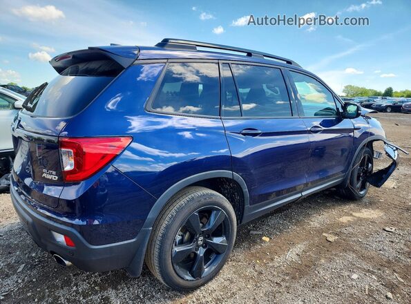 5FNYF8H04MB034101 2021 HONDA PASSPORT Blue Trasero derecho