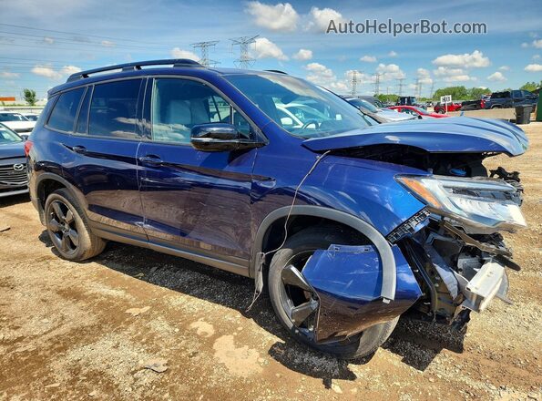 5FNYF8H04MB034101 2021 HONDA PASSPORT Blue Delantero derecho